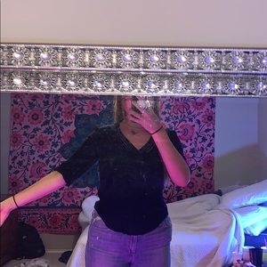 Navy blue casual shirt